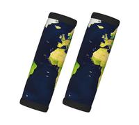 World Map Print Handles Protection Luggage Handle Wrap Grips 2 Packs Suitcase Identifiers Soft Grip