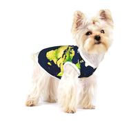 World Map print Tshirts for Small Dogs Dog's Fashion Shirt Breathable Sleeveless Shirts for Small Dogs