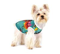 World Map print Tshirts for Small Dogs Dog's Fashion Shirt Breathable Sleeveless Shirts for Small Dogs
