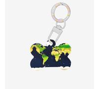 World Map Printing Dog Tag Bone Shaped Double Sided Pattern Dog Id Tags Bone Shaped Pet Name Tags Dog Collar Tags