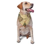 World Map Retro Dog Bandana Pet Scarf Accessories for Small Medium Dogs Cats Photo Prop, Triangle Pet Bandanas Adjustable Puppy Bib Washable Dog Kerchief Puppy Neckerchief