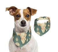 World Map Retro Print Christmas Pet Scarf Wear Gift Accessory For Holiday Special Parties Occasions