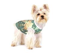 World Map Retro print Tshirts for Small Dogs Dog's Fashion Shirt Breathable Sleeveless Shirts for Small Dogs