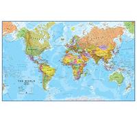 World Map - Updated 2026 - Front Sheet Lamination - 118.9 x 84.1 cm