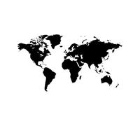 World Map Vinyl Decals Living Room Maps Wall Sticker Decor World Map Decorative Wall Murals Wallpaper Home Art Large - 79x147cm