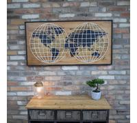 World Map Wall Deco - Set of 2