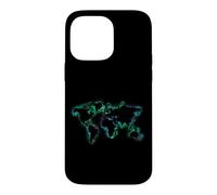 World map watercolour design with Europe Asia America Case for iPhone 14 Pro Max