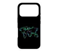 World map watercolour design with Europe Asia America Case for iPhone 17 Pro