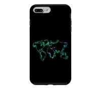 World map watercolour design with Europe Asia America Case for iPhone 7 Plus/8 Plus