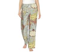 World Map Women'S Pajama Pants Casual Yoga Lounge Pants Comfy Sleepwear And Loungewear