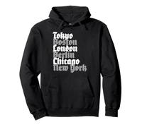 World Marathon Majors Cities Pullover Hoodie