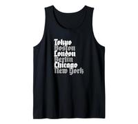 World Marathon Majors Cities Tank Top