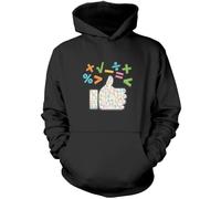 World Maths Day Thumbs Up - Unisex Hoodie - Number Day 2025 School Maths Day Top Numeracy Day Top Mathematics Lover M Black