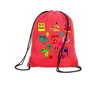 World Maths Number Day Bag, Unisex PE Sack Drawstring Bag for School Girl And Boy Waterproof(Red)