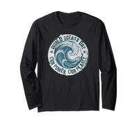 World Ocean Day. Our Power, Our Planet. Save Earth. Nature Long Sleeve T-Shirt