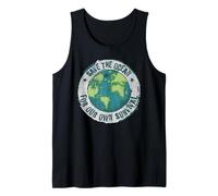 World Ocean Day. Our Power, Our Planet. Save Earth. Nature Tank Top