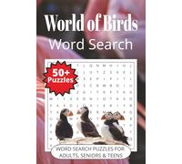 World of Birds Word Search: Easy-to-read print about Flamingos, Puffins, and more | 6x9 inches | 110 pages | 50+ puzzles. . . Gift for vacations, holidays and free time.