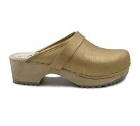 World of Clogs AM100 Swedish Wooden Clogs - Gold - 39 EU