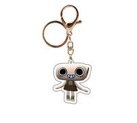 World of Dandys Keychain Game Figure Vee Goob Keyring Pendant Cute Acrylic Chain Decor Dandy Worlds Merch (2)
