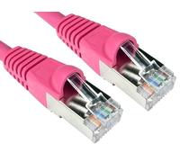 World of Data 0.25m CAT6A *600MHz* Network Cable PINK - Professional Standard Ethernet Lead - LSZH - SSTP - FTP - 10GBASE-T (10 gigabit support) - 10Gbits/s (billion bits per second) 50 PACK