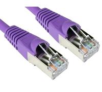 World of Data 0.5m CAT6A *600MHz* Network Cable VIOLET - Professional Standard Ethernet Lead - LSZH - SSTP - FTP - 10GBASE-T (10 gigabit support) - 10Gbits/s (billion bits per second) 20 PACK