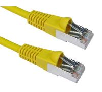 World of Data 0.5m CAT6A *600MHz* Network Cable YELLOW - Professional Standard Ethernet Lead - LSZH - SSTP - FTP - 10GBASE-T (10 gigabit support) - 10Gbits/s (billion bits per second)