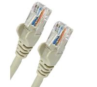 World of Data 15m GREY CAT6 Network Cable (100% Copper Wire) - RJ45 - Ethernet - Patch - LAN - 10/100/1000 - Gigabit