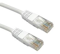 World of Data 15m White Network Cable - Cat5e RJ45 Ethernet LAN Network Cable Lead - Compatible with Xbox, Playstation, PC, Mac, NAS, Server, Router, Hub, Switch