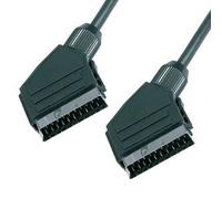 World of Data 1m Scart Cable | 100% Copper Wire | 24k Gold | Fully Wired | Shielded | 21-pin Audio | Video | Male to Male