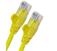 World of Data 2m YELLOW CAT6 Network Cable (100% Copper Wire) - RJ45 - Ethernet - Patch - LAN - 10/100/1000 - Gigabit