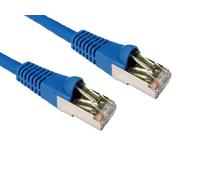 World of Data 3m CAT6A *600MHz* Network Cable BLUE - Professional Standard Ethernet Lead - LSZH - SSTP - FTP - 10GBASE-T (10 gigabit support) - 10Gbits/s (billion bits per second)