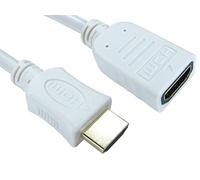 World of Data - 5m WHITE HDMI Extension Cable - Super Sharp Image - 1080p - v1.4 - Full HD - 4k Ultra HD - Ethernet - 3D - Smart TV - Audio & Video - Lead - PS3 - xBox - Blu-Ray
