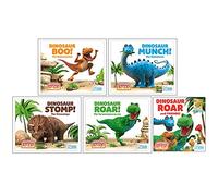 World of Dinosaur Roar Series 1-4 & World Book Day 5 Books Collection Set By Peter Curtis, Jeanne Willis (Roar, Boo, Munch, Stomp & [Paperback] Dinosaur Roar and Friends World Book Day)