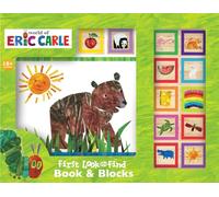 World of Eric Carle, 10 Wooden Blocks and Interactive First Look and Find Board Book Set - PI Kids