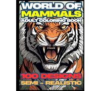 World of Mammals : Semi - Realistic Animal Mammals Edition Coloring Book For Adult: Animals, Lion, Tiger, Moo Deng, Capybara And Many More For ... Knowledge About Various Types of Mammals.