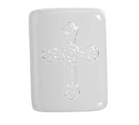 World Of Moulds | 4 Cavity Embossed Cross/Crucifix Soap/Bath Bomb Mould Mold M155