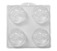 World Of Moulds | 4 Cavity Teddy with Flowers Soap/Bath Bomb Mould Mold L23