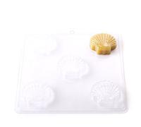 World Of Moulds | 5 Cavity Classic Scallop Shell Soap/Bath Bomb Mould Mold G06 x 5