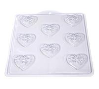 World Of Moulds | 8 Cavity Bells on Heart Soap/Bath Bomb Mould Mold M144