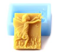 World Of Moulds | Flower Fairy Rectangle Portrait Silicone Mould