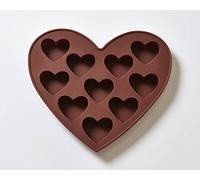 World Of Moulds | Hearts 10 Cavity Silicone Mould