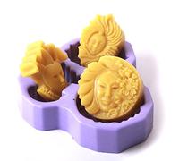 World Of Moulds | Three Faces Silicone Mould x 5