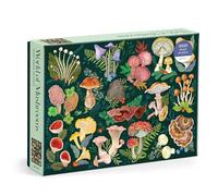 World of Mushrooms 1000 Piece Puzzle | Illustration by Olga Akbarova, Woodland, Cottagecore, Nature, Challenging, Recycled Paper, No Dust, Finished Size 27" x 20"
