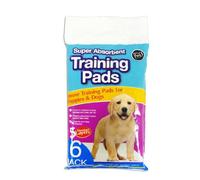 World of pets Pack of 6 Super Absorbent Premium Puppy Dog Training Pads 40 x 50cm