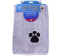 World of pets Super Absorbant Micofibre Pet Towels for Dogs, 2 Count (Pack of 1)