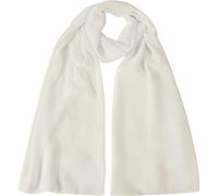 World of Shawls Chiffon Scarves Wraps for Wedding Party Special Occasions Women Plain Neck Scarf Soft Headwrap Girls Headscarf Sheer Wrap 45 x 160 Cm (Ivory Cream)