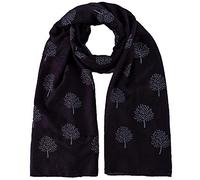 World of Shawls Mulberry Tree Scarf Shawl Wrap Soft Warm (Black - Stitched Ends)