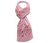 World of Shawls NEW GOLD Glitter Foil STAR Shower Print Fashion Scarf