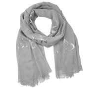World of Shawls New Ladies Womens Christmas Glitter Foil Sparkle Print Scarf Scarves (Butterfly - Light Silver)