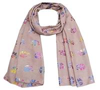 World of Shawls New Ladies Womens Glitter Sparkle Stardust Scarf Scarves Maxi Wrap - Stardust Plain/Beaded/Embroidered/Lace (Rainbow Glitter Elephant Dusky Pink)